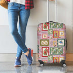 Aussie Birds Christmas La La Land Luggage Cover Pink Vintage Stamp Edition - Aussie Hoodie