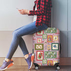 Aussie Birds Christmas La La Land Luggage Cover Pink Vintage Stamp Edition - Aussie Hoodie