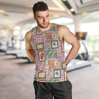 Aussie Birds Christmas La La Land Men Tank Top Pink Vintage Stamp Edition - Aussie Hoodie