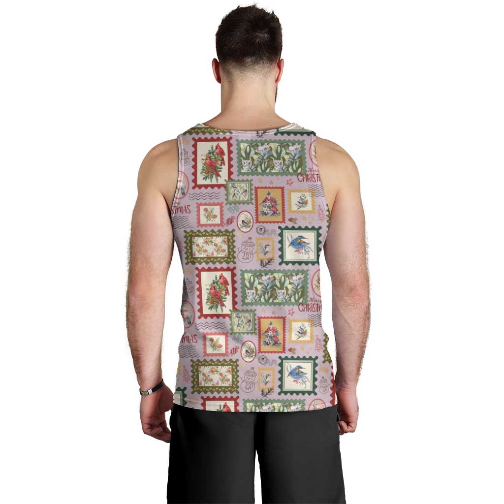Aussie Birds Christmas La La Land Men Tank Top Pink Vintage Stamp Edition - Aussie Hoodie