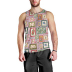 Aussie Birds Christmas La La Land Men Tank Top Pink Vintage Stamp Edition - Aussie Hoodie