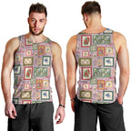 Aussie Birds Christmas La La Land Men Tank Top Pink Vintage Stamp Edition - Aussie Hoodie