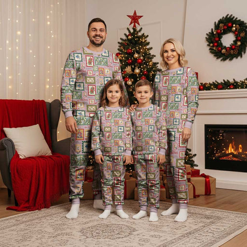 Aussie Birds Christmas La La Land Christmas Pajama Set Pink Vintage Stamp Edition - Aussie Hoodie