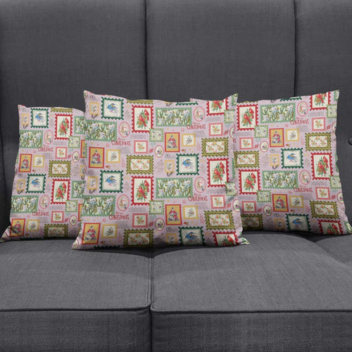 Aussie Birds Christmas La La Land Pillow Cover Pink Vintage Stamp Edition - Aussie Hoodie