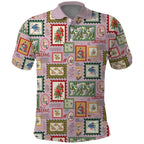 Aussie Birds Christmas La La Land Polo Shirt Pink Vintage Stamp Edition - Aussie Hoodie