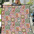 Aussie Birds Christmas La La Land Quilt Pink Vintage Stamp Edition - Aussie Hoodie
