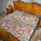 Aussie Birds Christmas La La Land Quilt Pink Vintage Stamp Edition - Aussie Hoodie