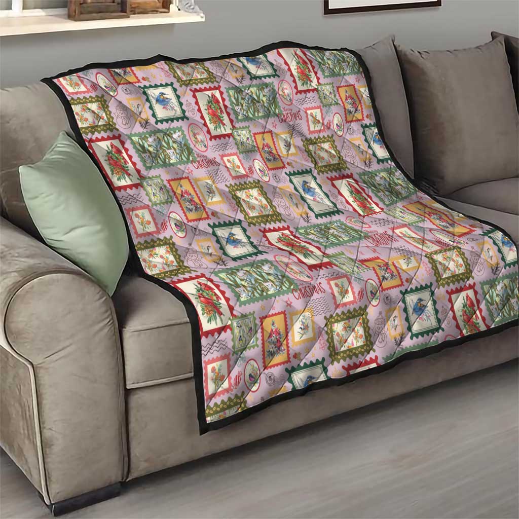 Aussie Birds Christmas La La Land Quilt Pink Vintage Stamp Edition - Aussie Hoodie