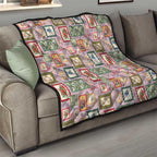 Aussie Birds Christmas La La Land Quilt Pink Vintage Stamp Edition - Aussie Hoodie