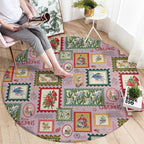 Aussie Birds Christmas La La Land Round Carpet Pink Vintage Stamp Edition - Aussie Hoodie