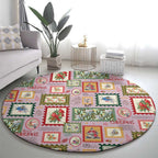 Aussie Birds Christmas La La Land Round Carpet Pink Vintage Stamp Edition - Aussie Hoodie