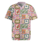 Aussie Birds Christmas La La Land Rugby Jersey Pink Vintage Stamp Edition - Aussie Hoodie