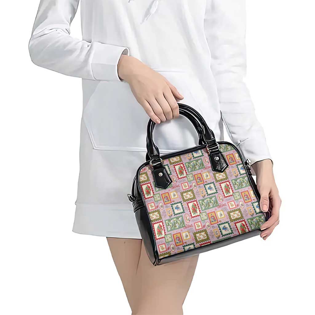 Aussie Birds Christmas La La Land Shoulder Handbag Pink Vintage Stamp Edition - Aussie Hoodie