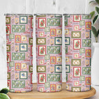 Aussie Birds Christmas La La Land Skinny Tumbler Pink Vintage Stamp Edition - Aussie Hoodie