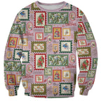 Aussie Birds Christmas La La Land Sweatshirt Pink Vintage Stamp Edition - Aussie Hoodie