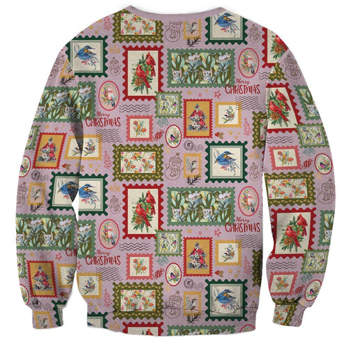 Aussie Birds Christmas La La Land Sweatshirt Pink Vintage Stamp Edition - Aussie Hoodie
