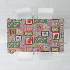 Aussie Birds Christmas La La Land Tablecloth Pink Vintage Stamp Edition - Aussie Hoodie