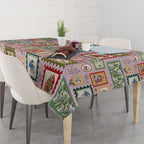 Aussie Birds Christmas La La Land Tablecloth Pink Vintage Stamp Edition - Aussie Hoodie