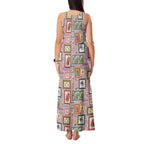 Aussie Birds Christmas La La Land Tank Maxi Dress Pink Vintage Stamp Edition - Aussie Hoodie