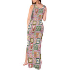Aussie Birds Christmas La La Land Tank Maxi Dress Pink Vintage Stamp Edition - Aussie Hoodie