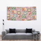 Aussie Birds Christmas La La Land Tapestry Pink Vintage Stamp Edition - Aussie Hoodie