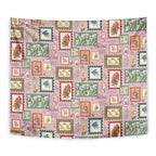 Aussie Birds Christmas La La Land Tapestry Pink Vintage Stamp Edition - Aussie Hoodie
