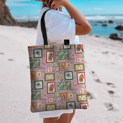 Aussie Birds Christmas La La Land Tote Bag Pink Vintage Stamp Edition - Aussie Hoodie