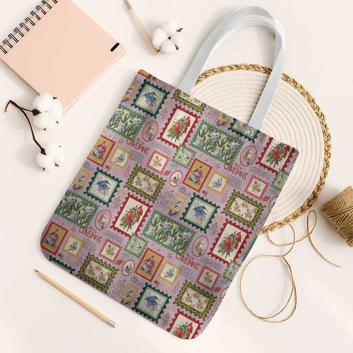 Aussie Birds Christmas La La Land Tote Bag Pink Vintage Stamp Edition - Aussie Hoodie