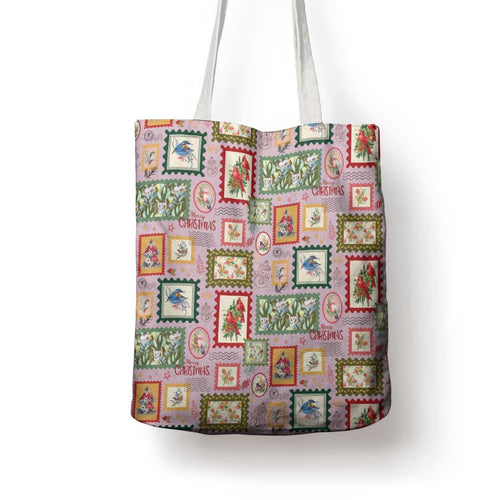 Aussie Birds Christmas La La Land Tote Bag Pink Vintage Stamp Edition - Aussie Hoodie