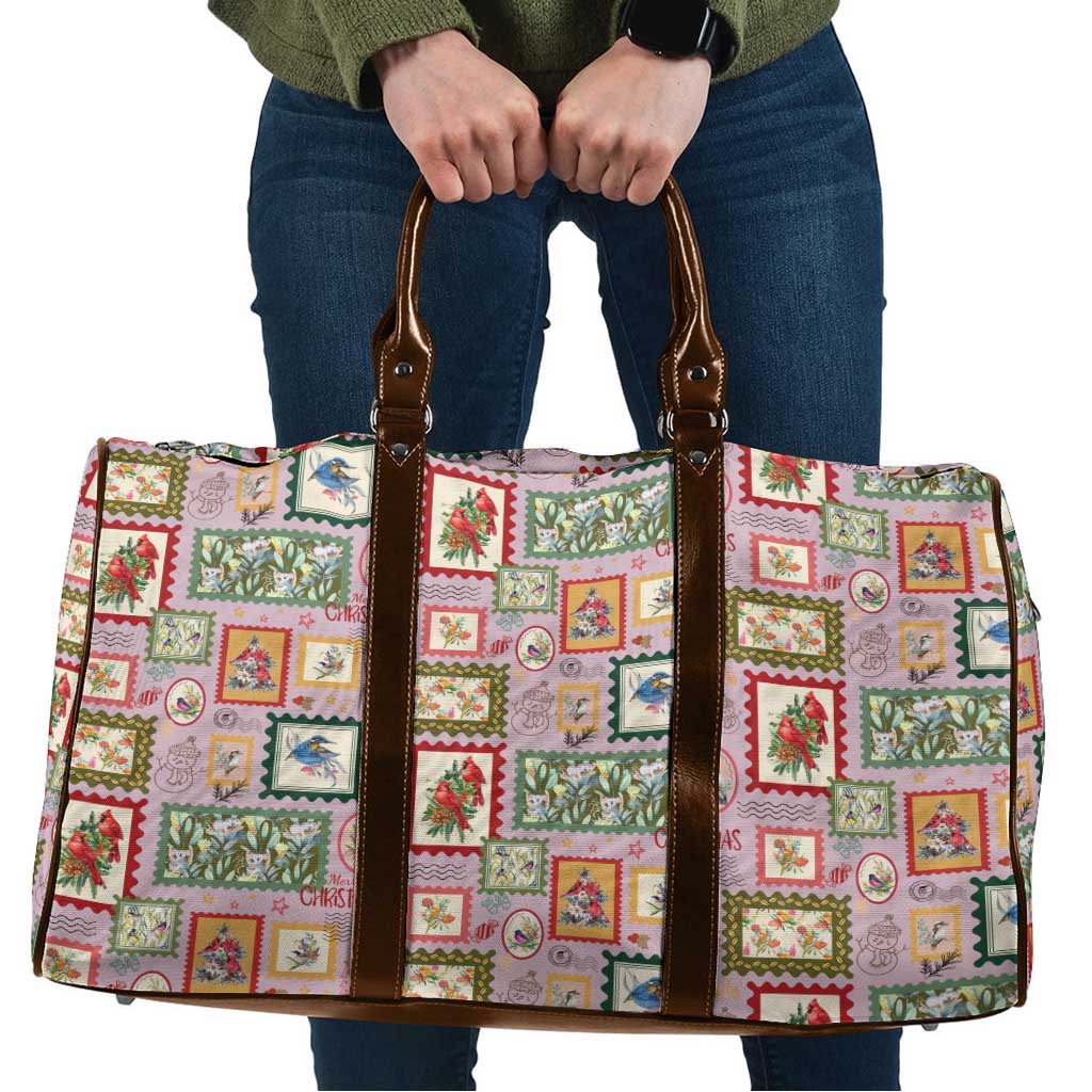 Aussie Birds Christmas La La Land Travel Bag Pink Vintage Stamp Edition - Aussie Hoodie