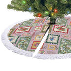 Aussie Birds Christmas La La Land Tree Skirt Pink Vintage Stamp Edition - Aussie Hoodie