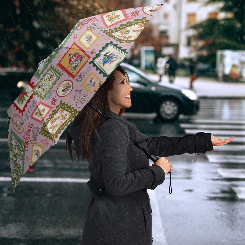 Aussie Birds Christmas La La Land Umbrella Pink Vintage Stamp Edition - Aussie Hoodie