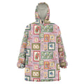 Aussie Birds Christmas La La Land Wearable Blanket Hoodie Pink Vintage Stamp Edition - Aussie Hoodie