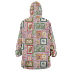 Aussie Birds Christmas La La Land Wearable Blanket Hoodie Pink Vintage Stamp Edition - Aussie Hoodie