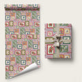 Aussie Birds Christmas La La Land Wrapping Paper Pink Vintage Stamp Edition - Aussie Hoodie