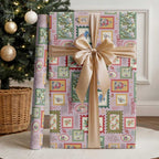 Aussie Birds Christmas La La Land Wrapping Paper Pink Vintage Stamp Edition - Aussie Hoodie