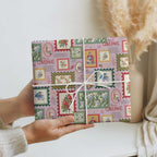 Aussie Birds Christmas La La Land Wrapping Paper Pink Vintage Stamp Edition - Aussie Hoodie