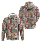 Aussie Birds Christmas La La Land Zip Hoodie Pink Vintage Stamp Edition - Aussie Hoodie