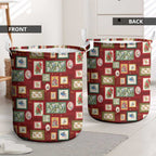 Aussie Birds Christmas La La Land Laundry Basket Red Vintage Stamp Edition - Aussie Hoodie