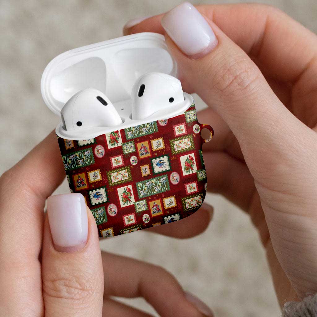 Aussie Birds Christmas La La Land AirPods Case Red Vintage Stamp Edition - Aussie Hoodie