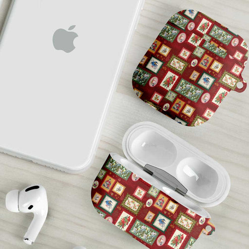 Aussie Birds Christmas La La Land AirPods Case Red Vintage Stamp Edition - Aussie Hoodie