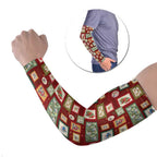 Aussie Birds Christmas La La Land Arm Sleeves Red Vintage Stamp Edition - Aussie Hoodie