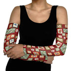Aussie Birds Christmas La La Land Arm Sleeves Red Vintage Stamp Edition - Aussie Hoodie