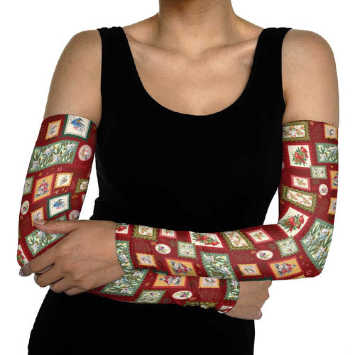 Aussie Birds Christmas La La Land Arm Sleeves Red Vintage Stamp Edition - Aussie Hoodie
