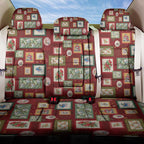 Aussie Birds Christmas La La Land Back Car Seat Cover Red Vintage Stamp Edition - Aussie Hoodie