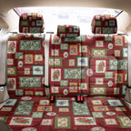 Aussie Birds Christmas La La Land Back Car Seat Cover Red Vintage Stamp Edition - Aussie Hoodie