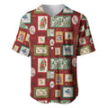 Aussie Birds Christmas La La Land Baseball Jersey Red Vintage Stamp Edition - Aussie Hoodie