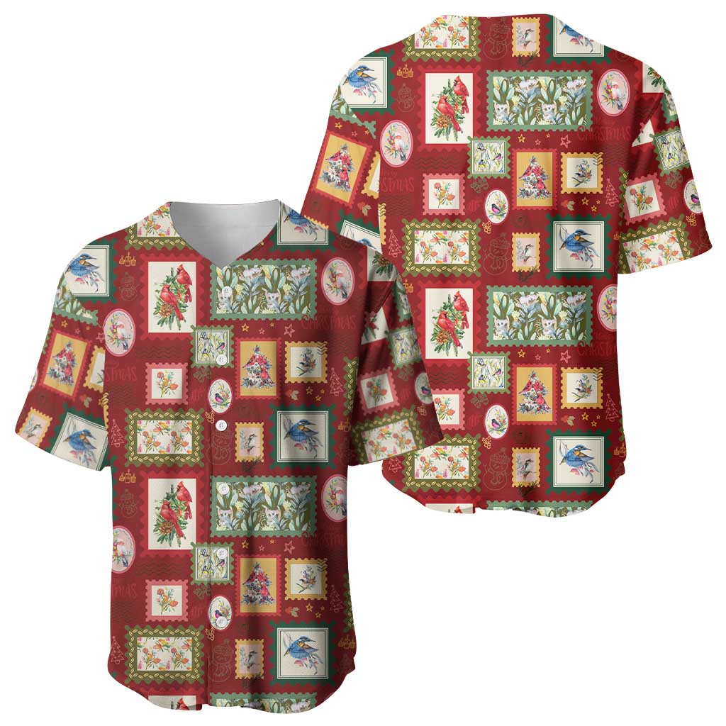 Aussie Birds Christmas La La Land Baseball Jersey Red Vintage Stamp Edition - Aussie Hoodie