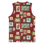 Aussie Birds Christmas La La Land Basketball Jersey Red Vintage Stamp Edition - Aussie Hoodie