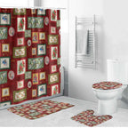 Aussie Birds Christmas La La Land Bathroom Set Red Vintage Stamp Edition - Aussie Hoodie